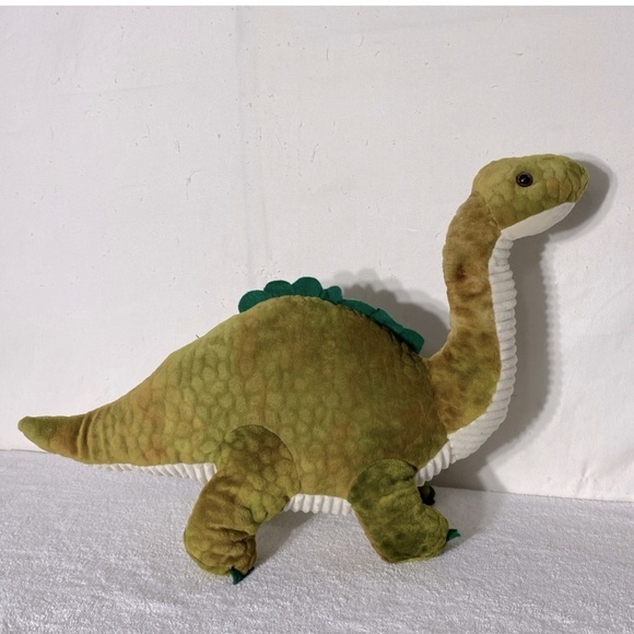 Hug Fun Green Long Neck Brontosaurus Dinosaur Plush Stuffed Animal - Picture 1 of 15